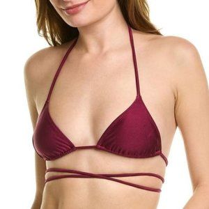 Tropic of C Praia Bikini Top in Plum